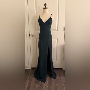 Showpo Dark Green Maxi Dress